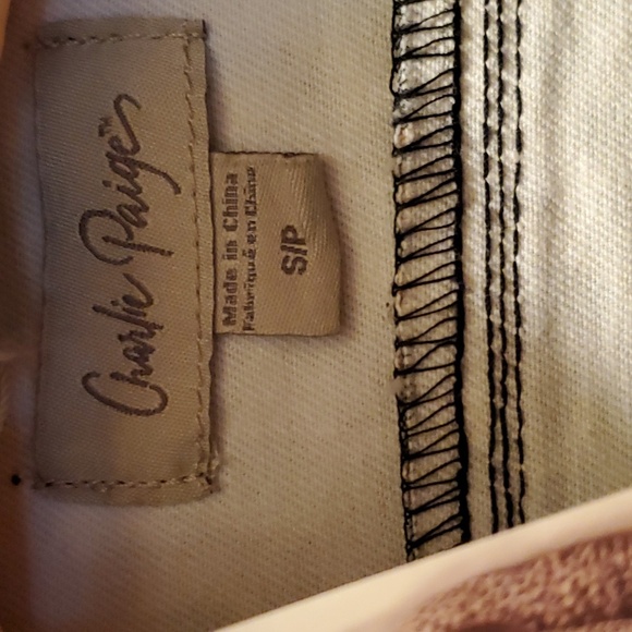 NWT Charlie Paige Denim Animal Print Jacket - Picture 5 of 9